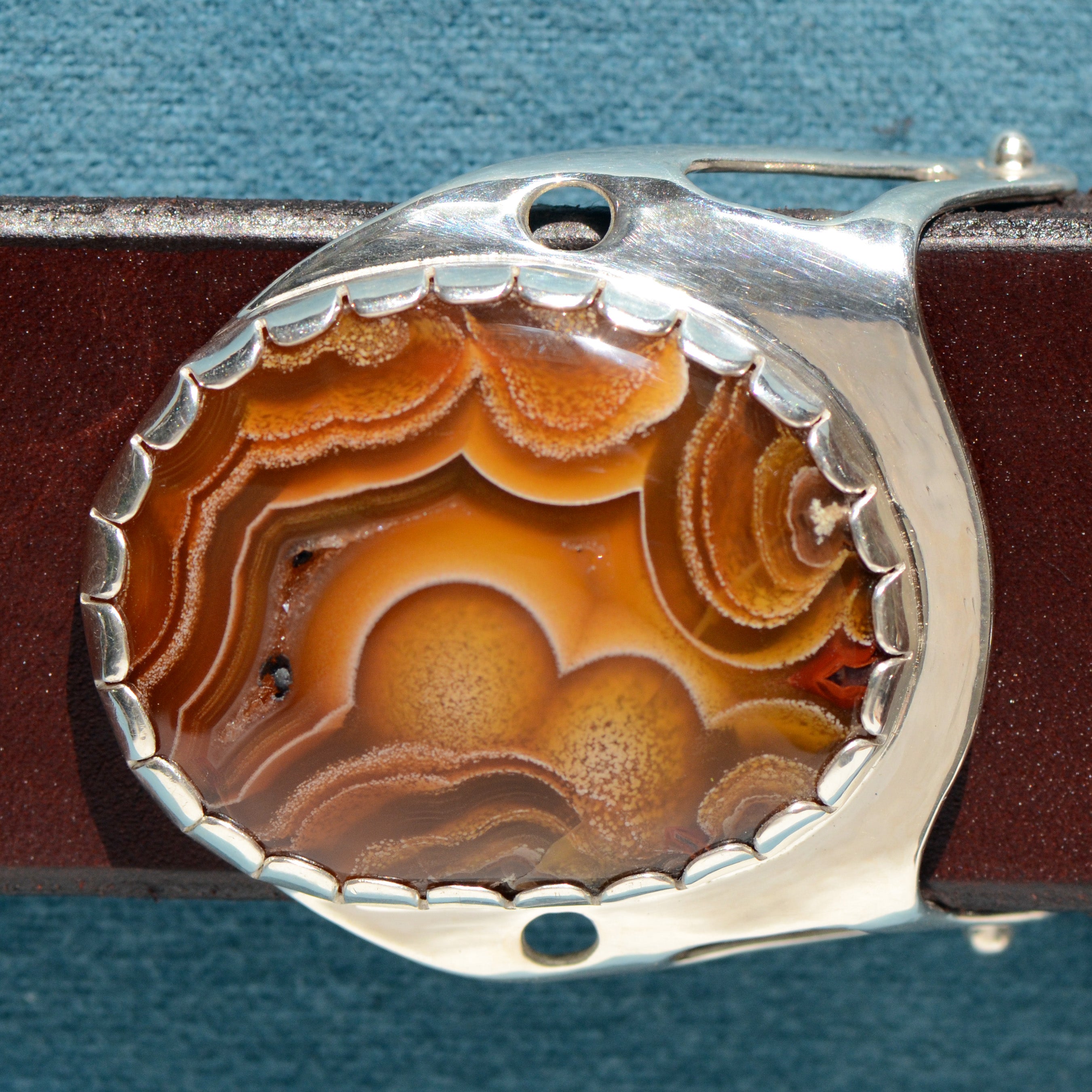 Agate belt store buckle